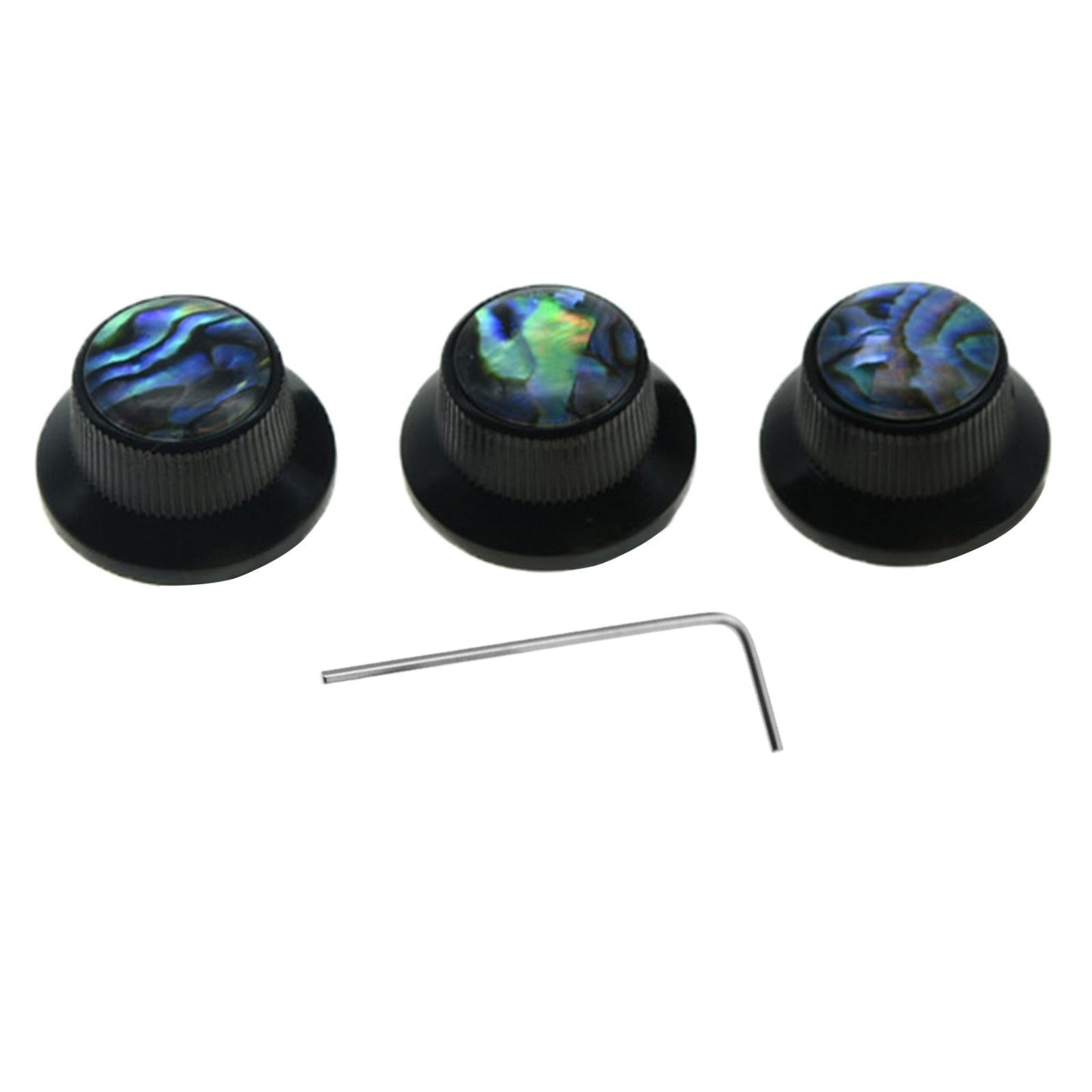 3pcs Guitar Control Knob Volume Knobs for Electric Guitar Instrument Black