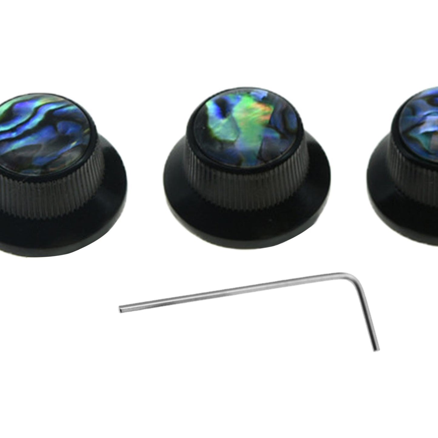 3pcs Guitar Control Knob Volume Knobs for Electric Guitar Instrument Black