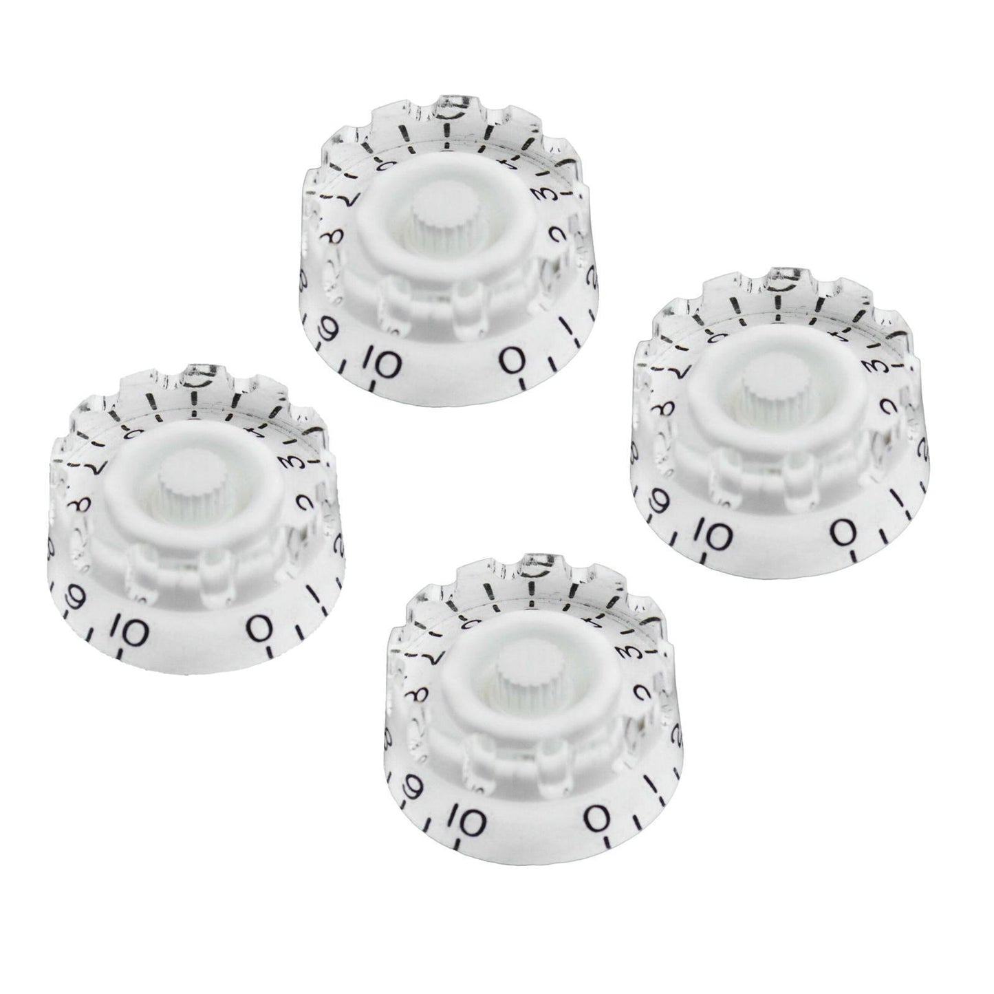4PCS Guitar Tone Volume Speed Knobs for LP Electric Guitar White