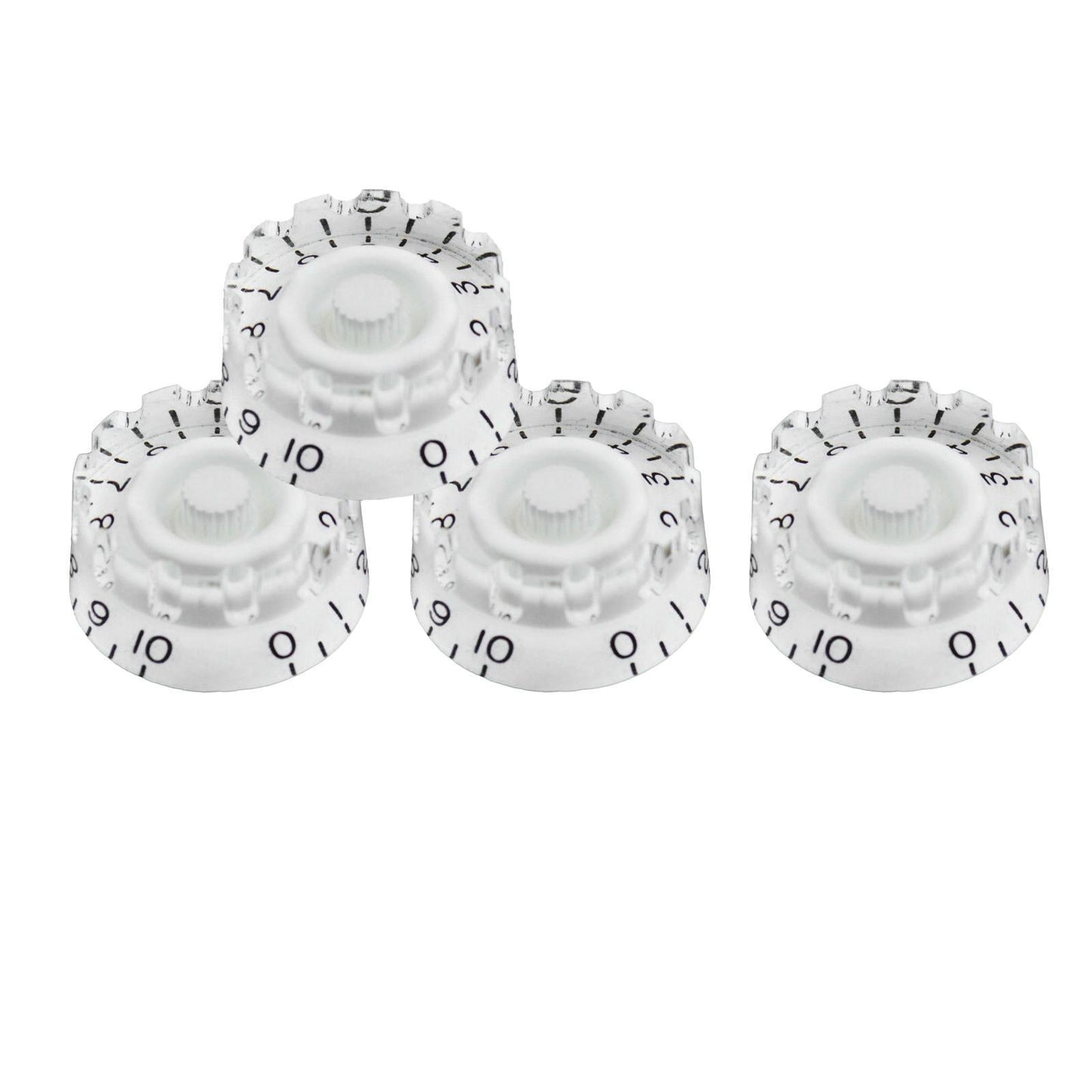 4PCS Guitar Tone Volume Speed Knobs for LP Electric Guitar White
