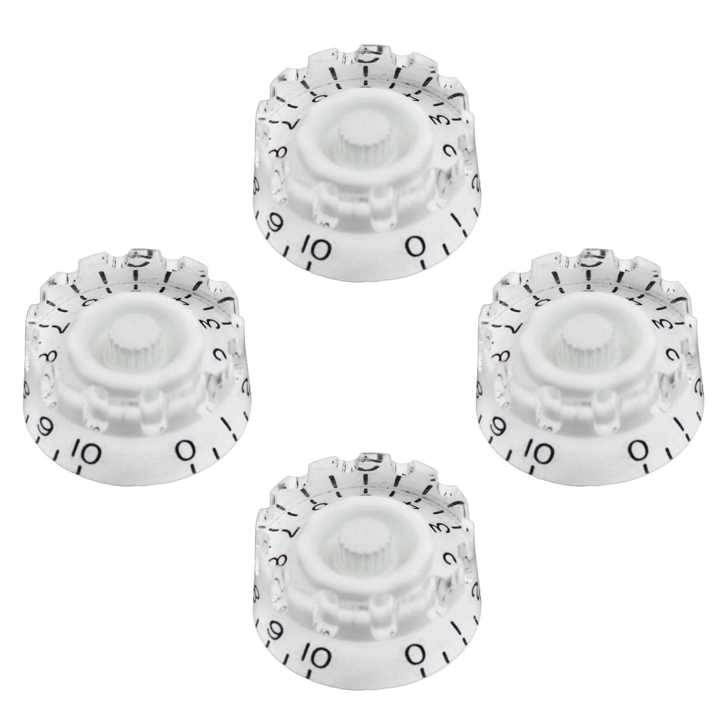 4PCS Guitar Tone Volume Speed Knobs for LP Electric Guitar White