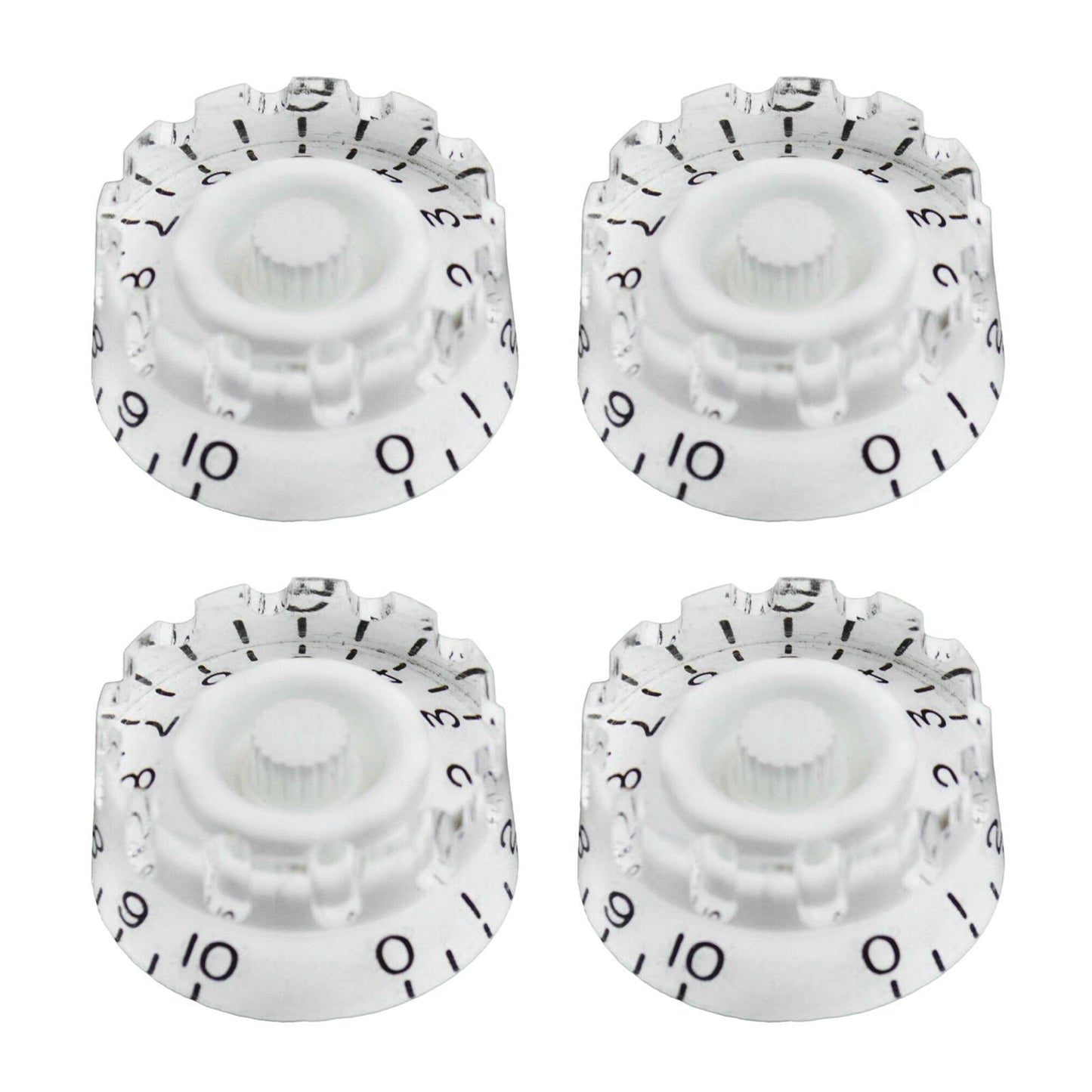4PCS Guitar Tone Volume Speed Knobs for LP Electric Guitar White