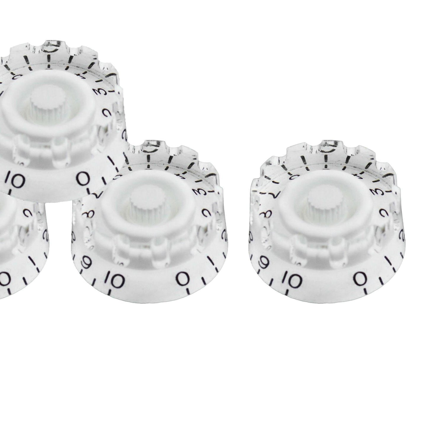 4PCS Guitar Tone Volume Speed Knobs for LP Electric Guitar White