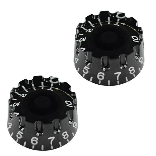 4PCS Guitar Tone Volume Speed Knobs for LP Electric Guitar Black