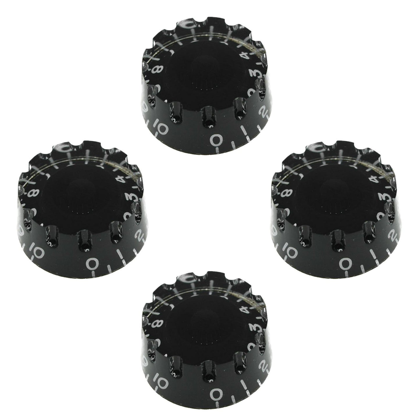 4PCS Guitar Tone Volume Speed Knobs for LP Electric Guitar Black