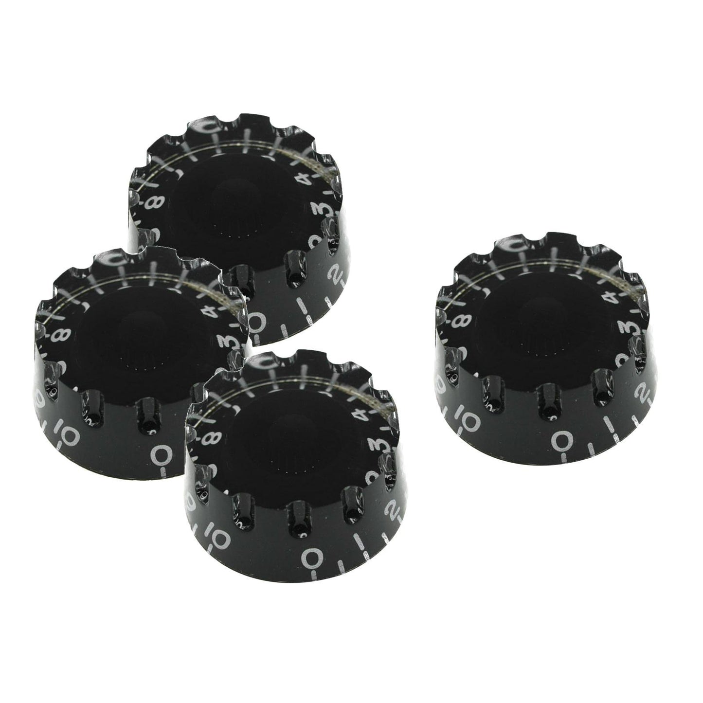 4PCS Guitar Tone Volume Speed Knobs for LP Electric Guitar Black
