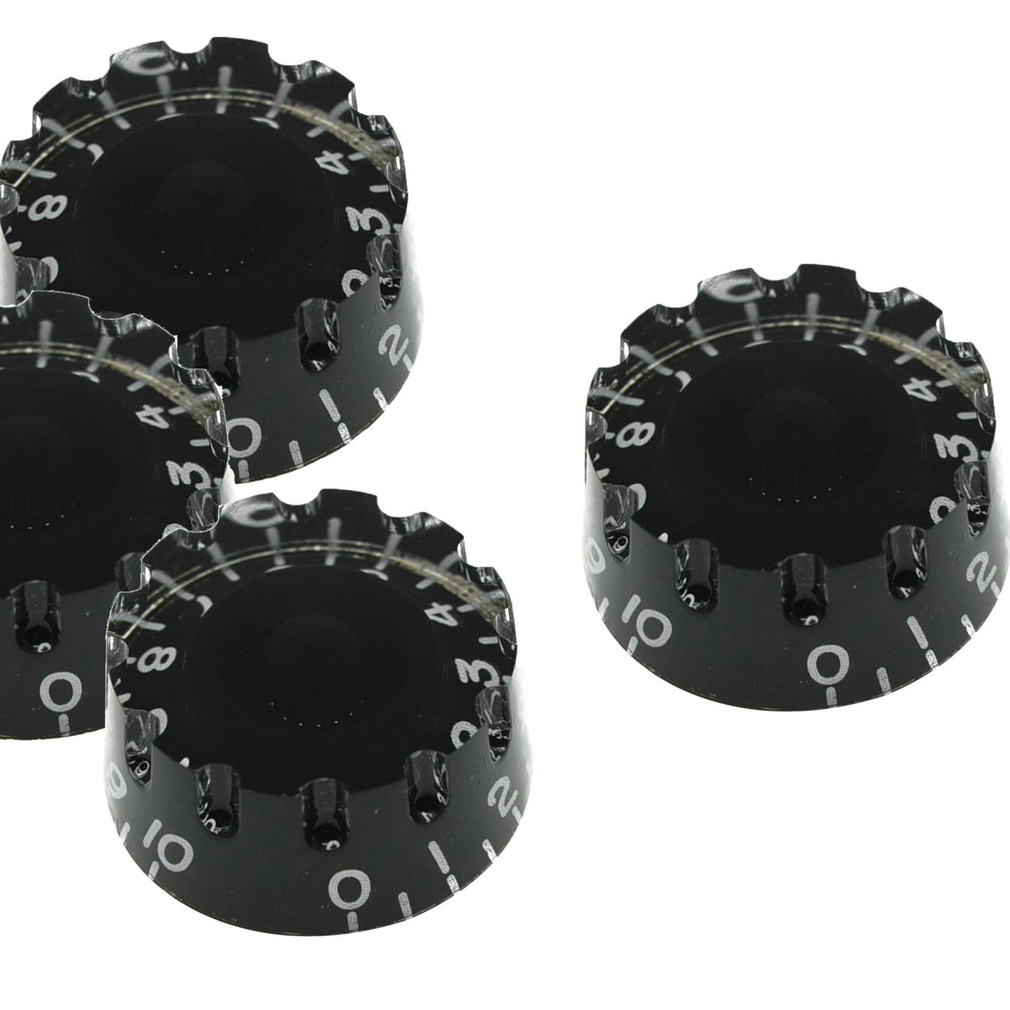4PCS Guitar Tone Volume Speed Knobs for LP Electric Guitar Black