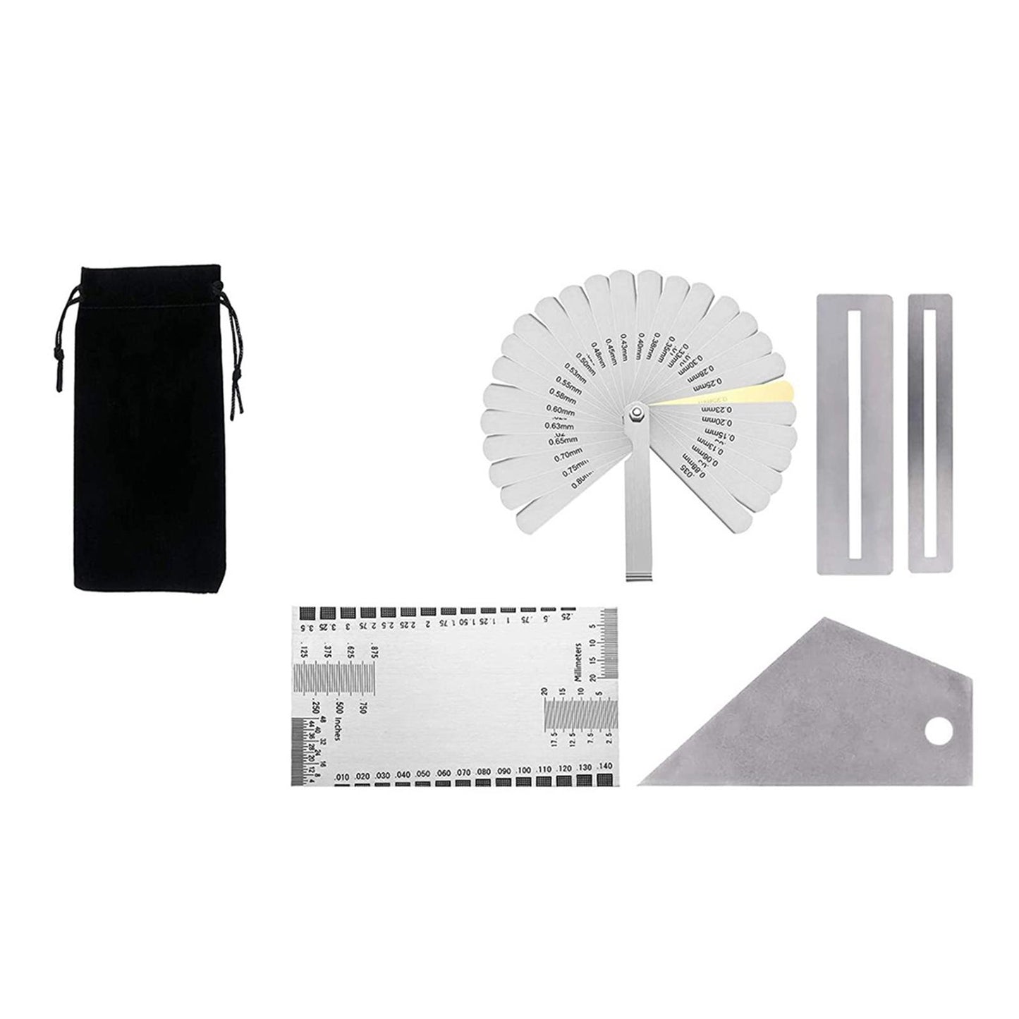 Guitar Luthier Tools Kit String Action Ruler Gauge Feeler Gauge Style 2