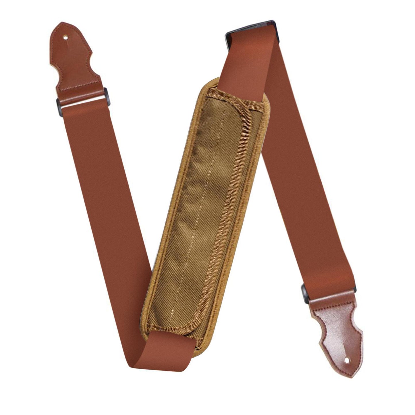 Guitar Shoulder Strap Pad Durable Widened Backpack Guitar Protective Pad Brown