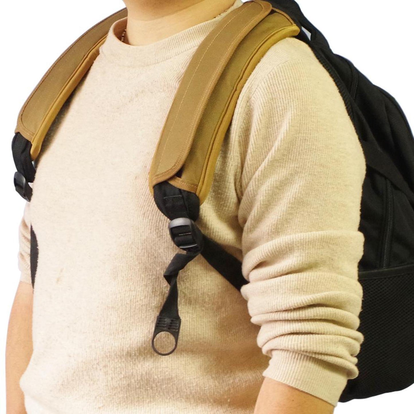 Guitar Shoulder Strap Pad Durable Widened Backpack Guitar Protective Pad Brown