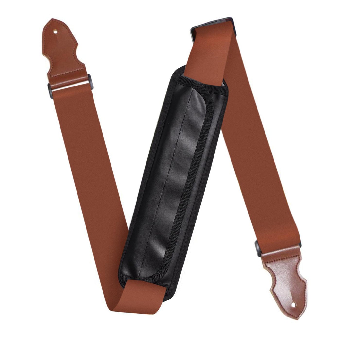 Guitar Shoulder Strap Pad Durable Widened Backpack Guitar Protective Pad Black B