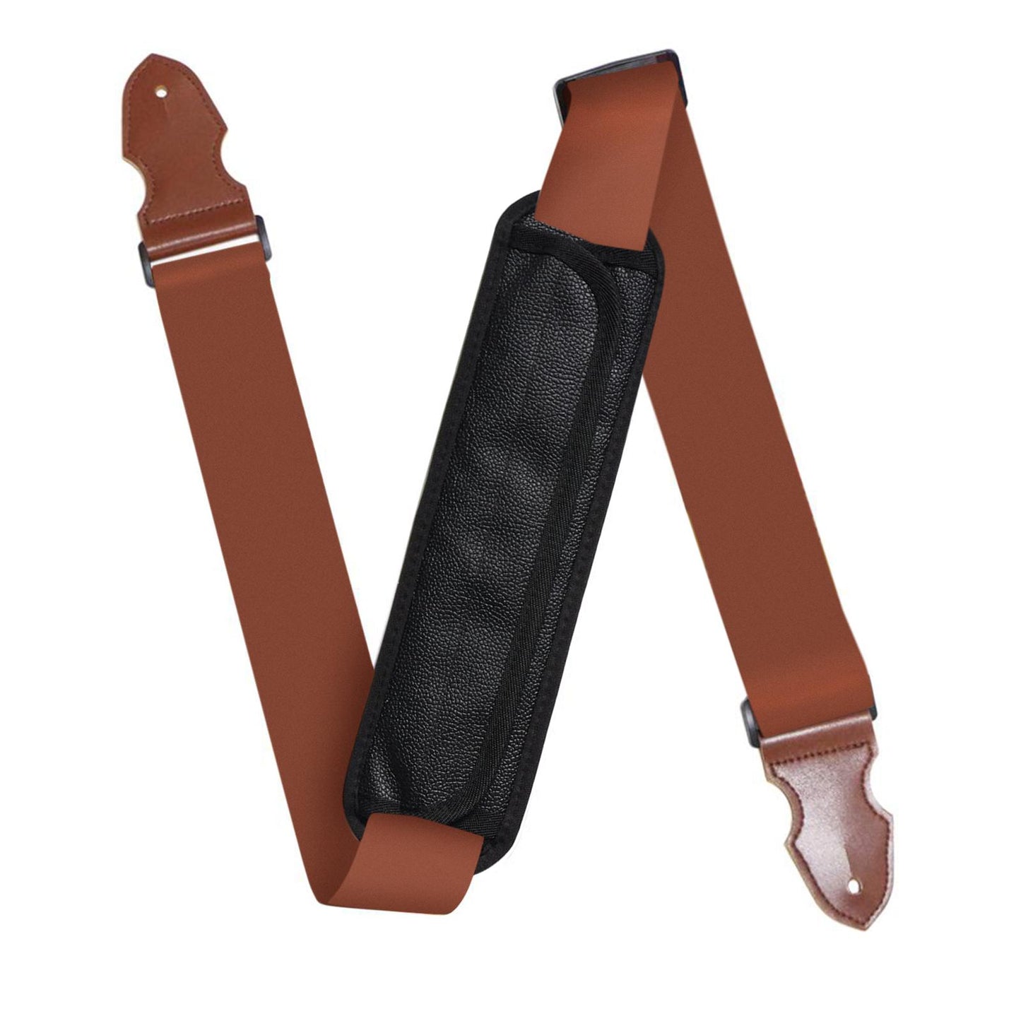 Guitar Shoulder Strap Pad Durable Widened Backpack Guitar Protective Pad Black C