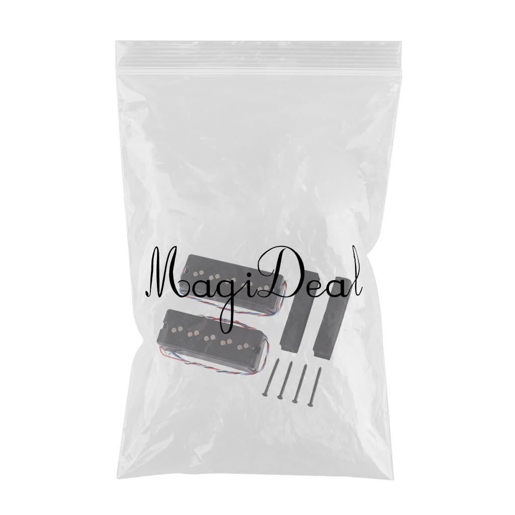2 Pieces Prewired Bass Pickup Set 5 string, Guitar Pickup Accessory
