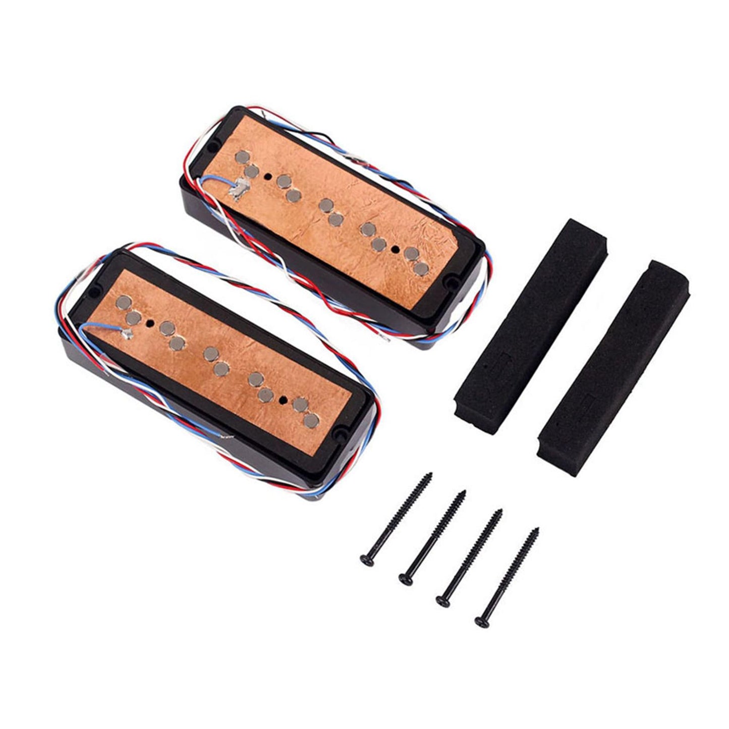 2 Pieces Prewired Bass Pickup Set 5 string, Guitar Pickup Accessory