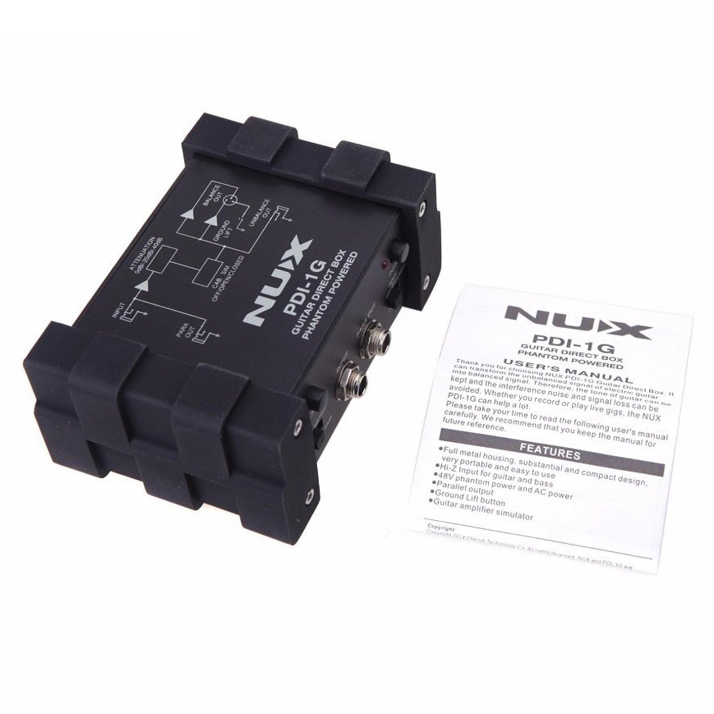 Professional Guitar Direct Box Para Out for Guitar Bass Recording Streaming