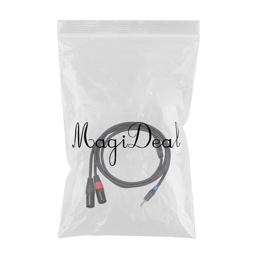 1pc Stereo Audio Cable Mini OFC Shield for Mixer PC Connection Livestream 1.8m