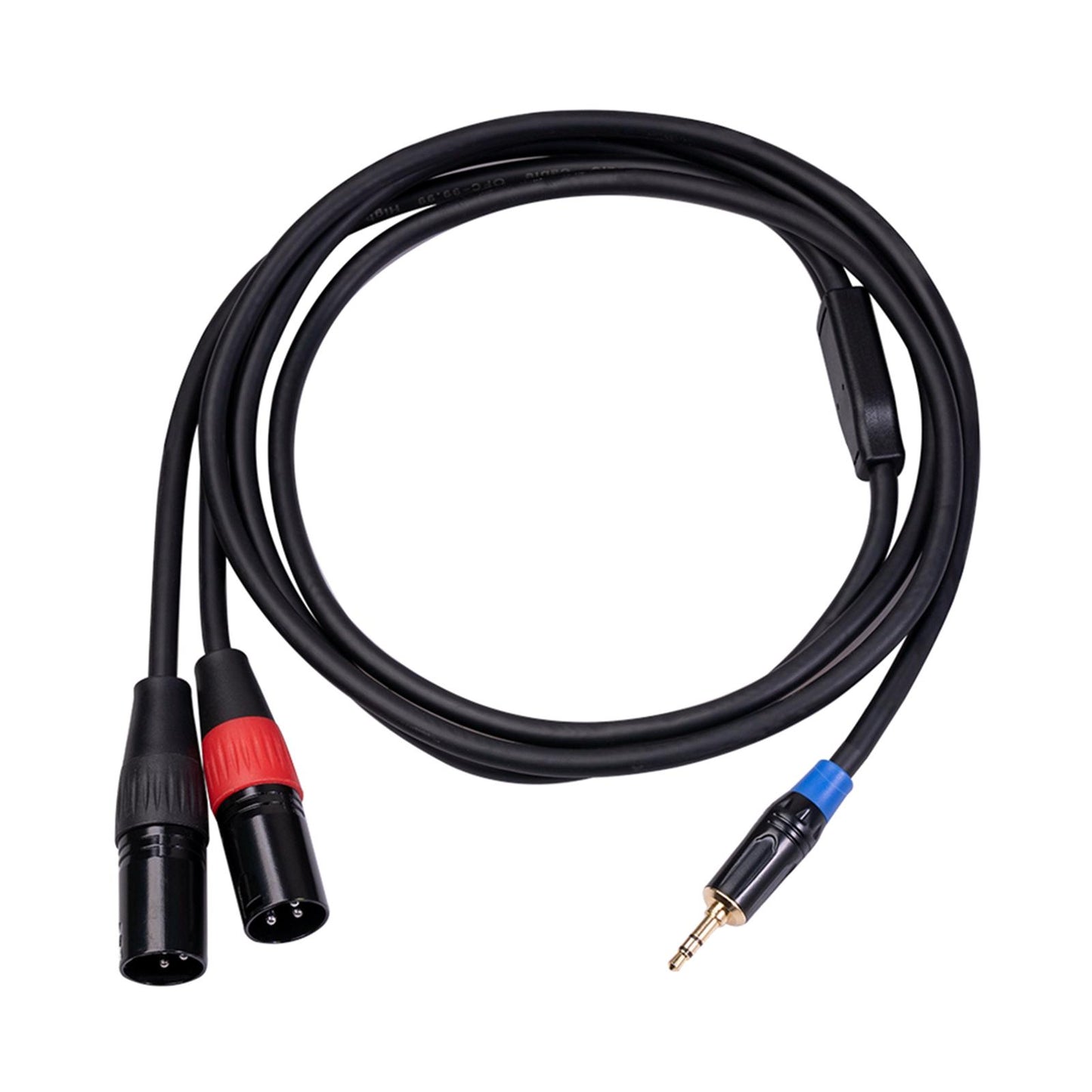 1pc Stereo Audio Cable Mini OFC Shield for Mixer PC Connection Livestream 1.8m
