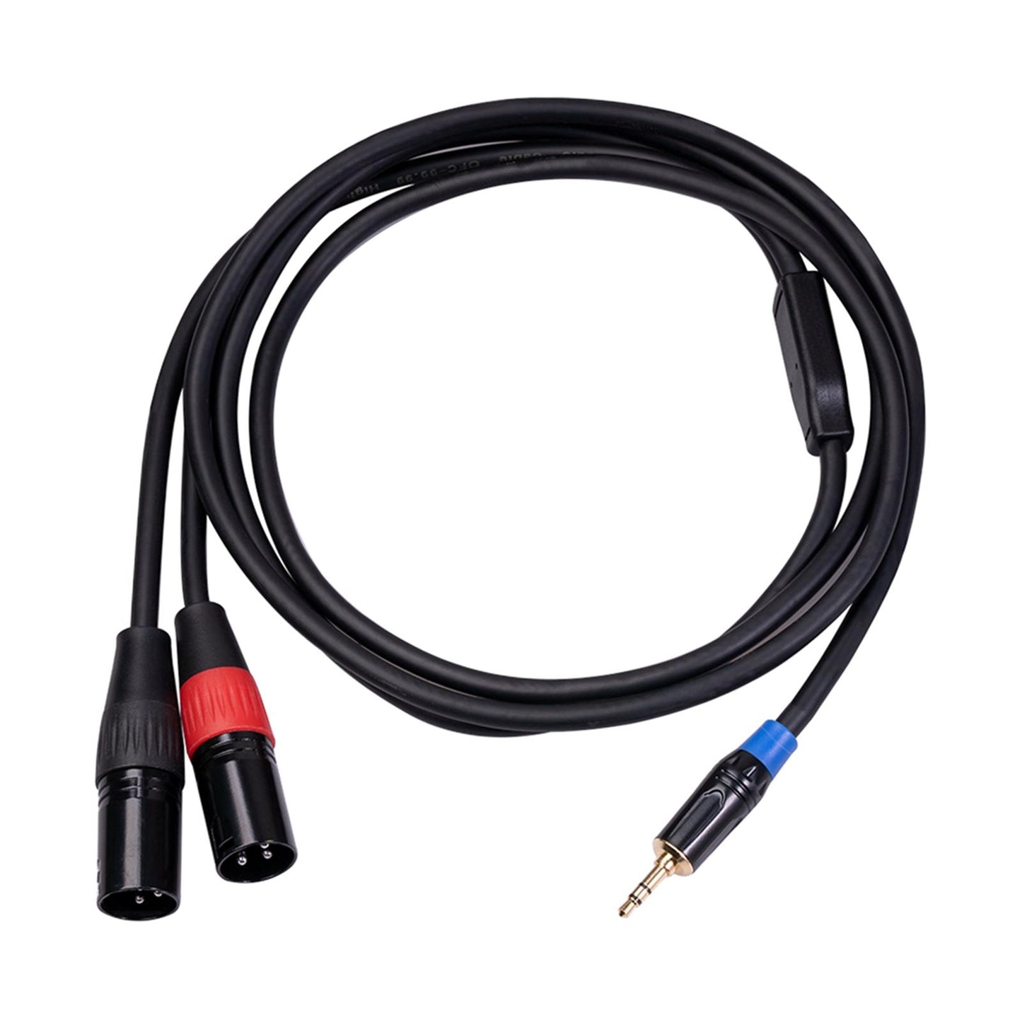1pc Stereo Audio Cable Mini OFC Shield for Mixer PC Connection Livestream 1.8m