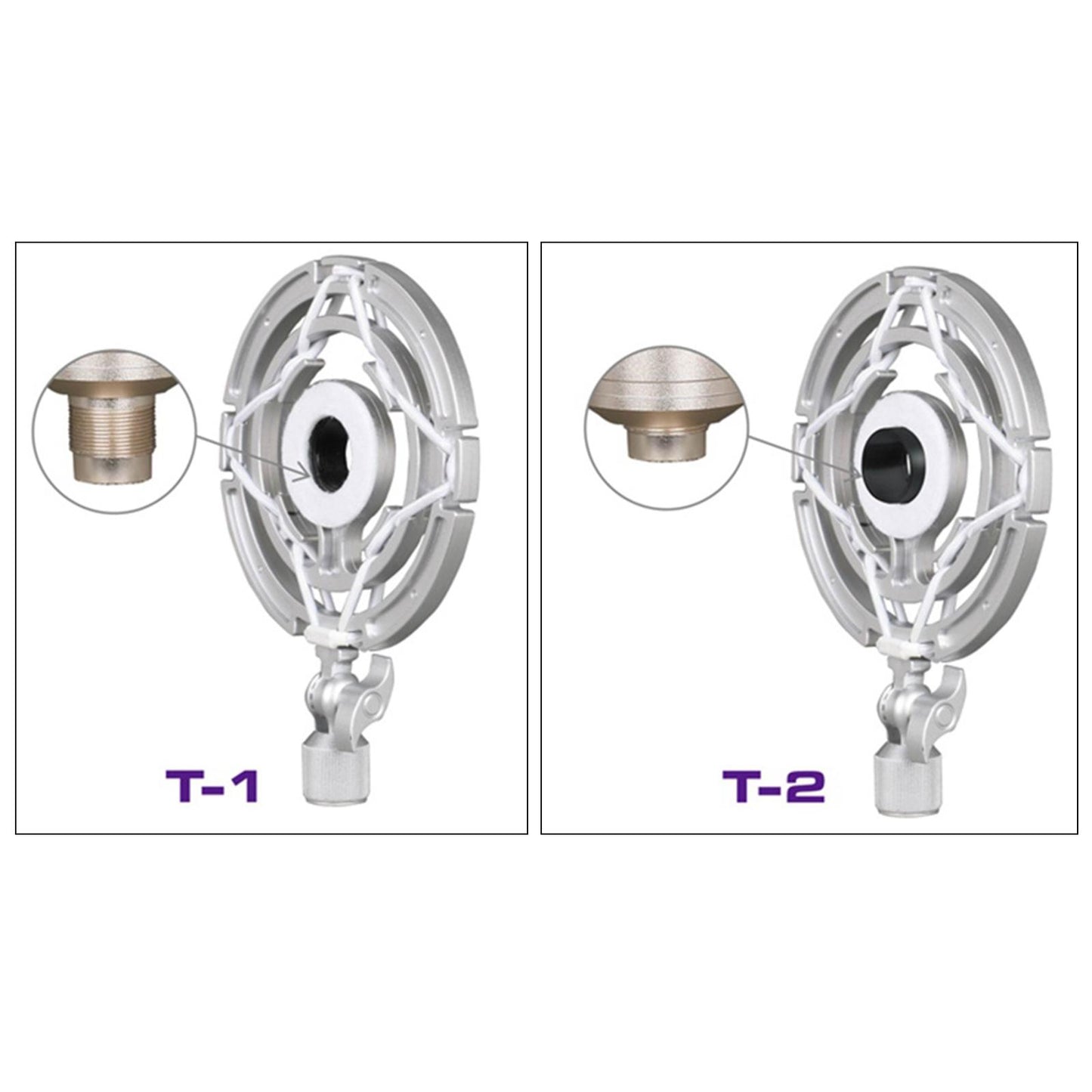 Professional Microphone Shock Mount Anti-Vibration Mic Stand Stage Chat Room T1