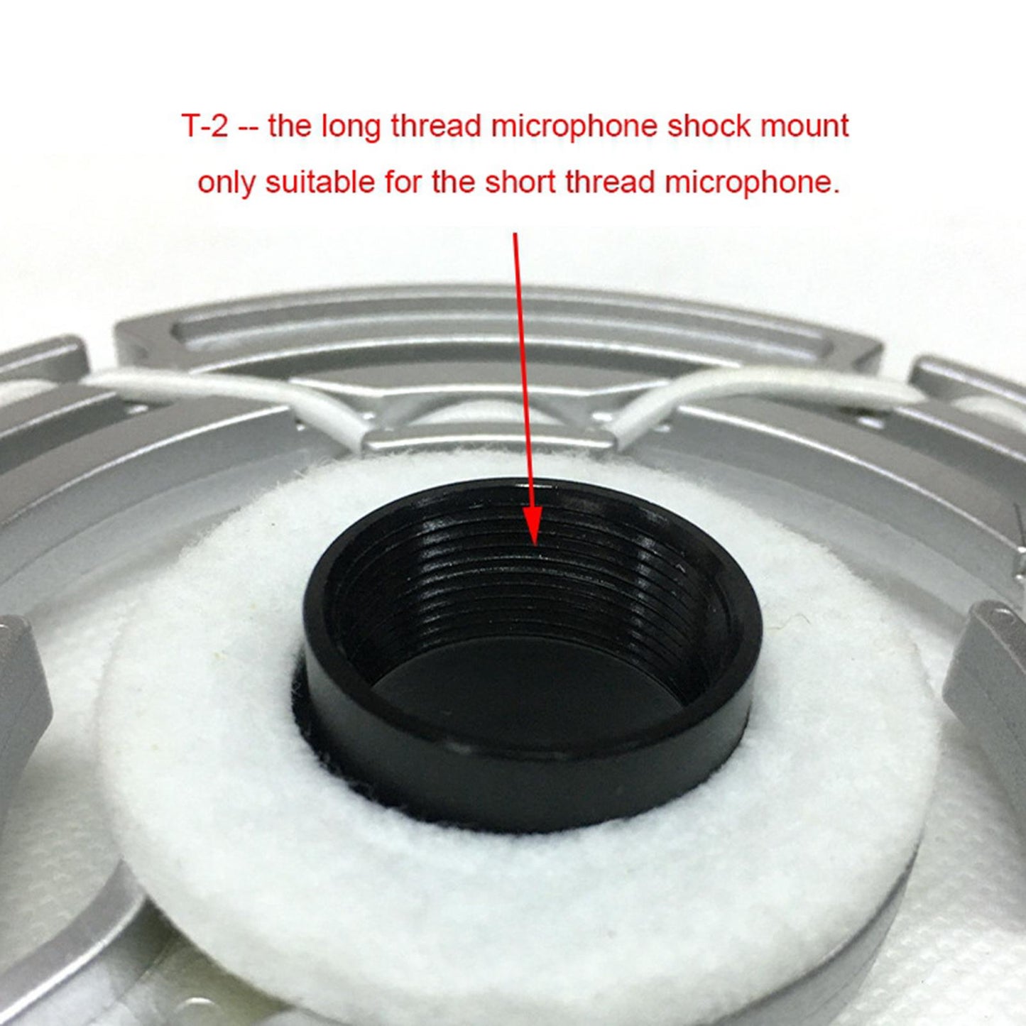 Professional Microphone Shock Mount Anti-Vibration Mic Stand Stage Chat Room T2