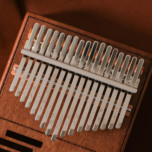 17 Keys Kalimba Thumb Piano Finger Piano Mbira Musical Instrument Gift Brown