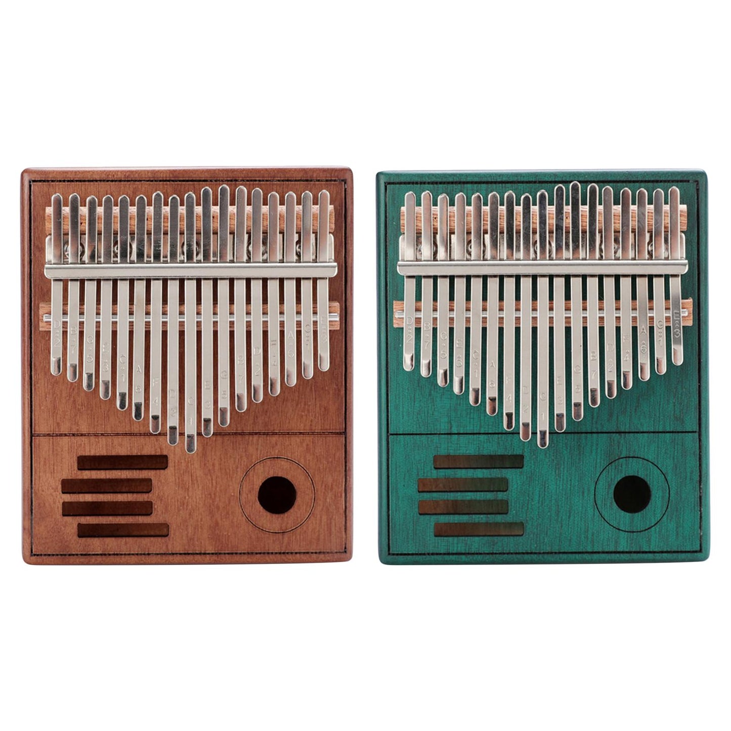 17 Keys Kalimba Thumb Piano Finger Piano Mbira Musical Instrument Gift Brown