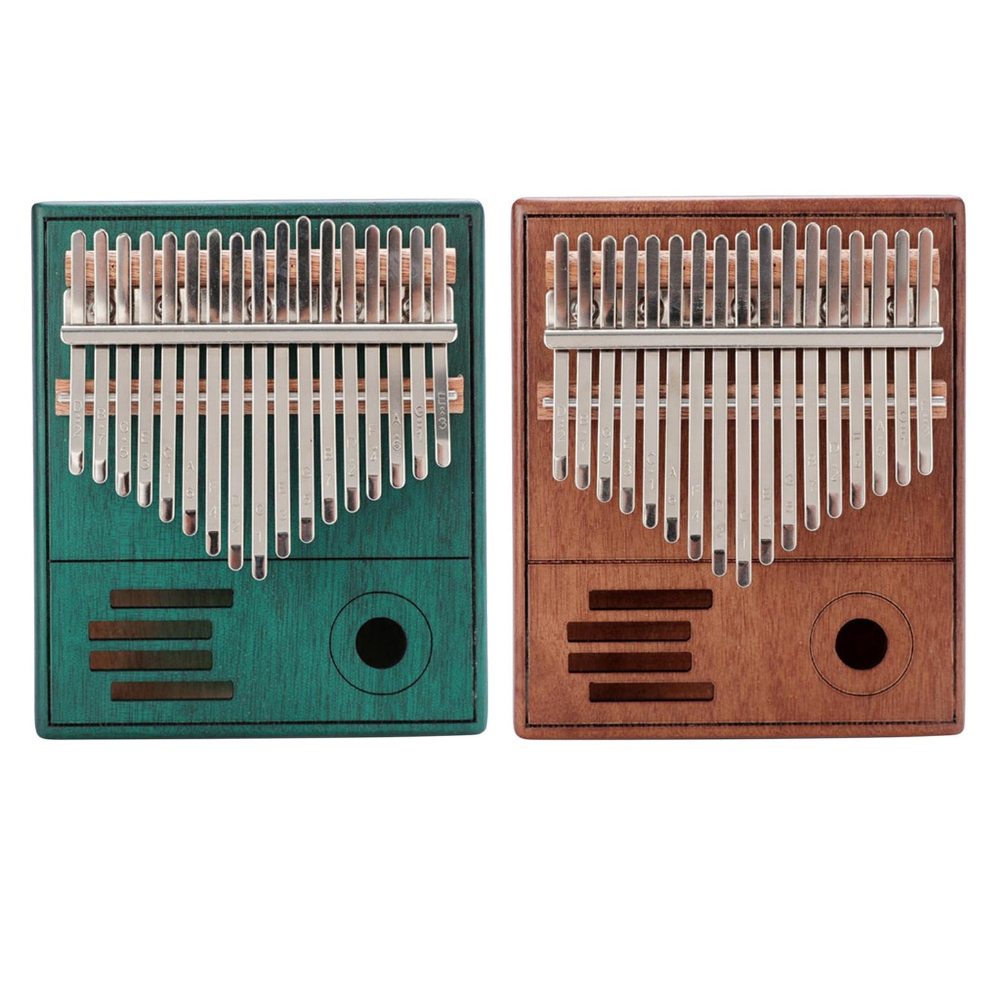 17 Keys Kalimba Thumb Piano Finger Piano Mbira Musical Instrument Gift Brown