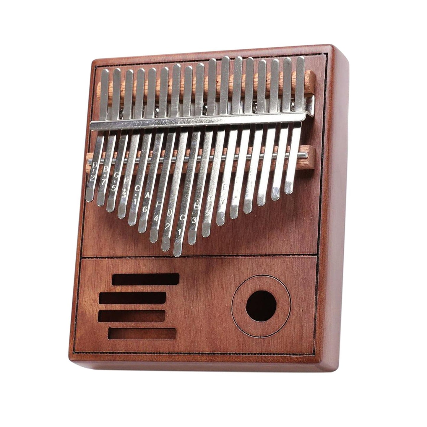 17 Keys Kalimba Thumb Piano Finger Piano Mbira Musical Instrument Gift Brown