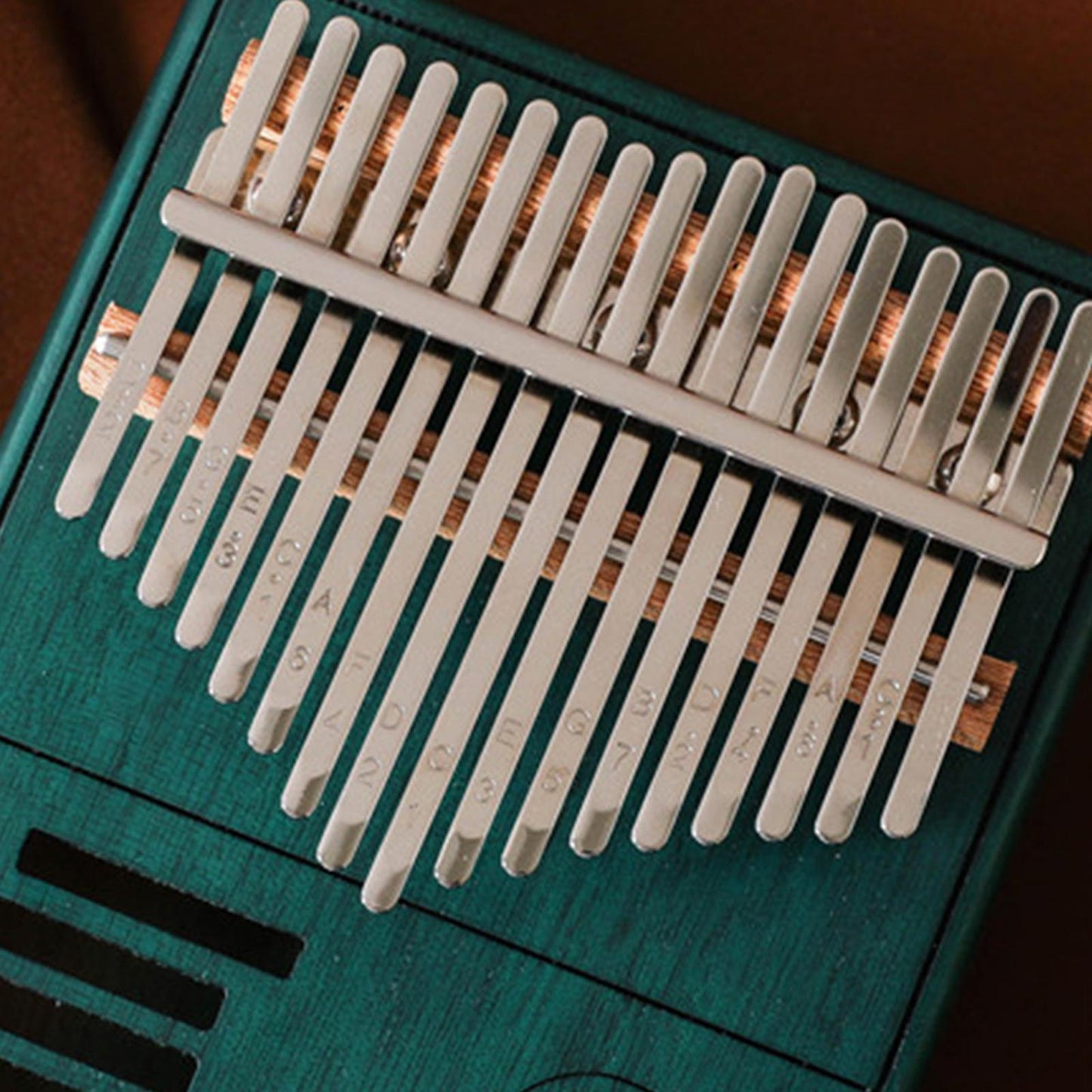17 Keys Kalimba Thumb Piano Finger Piano Mbira Musical Instrument Gift Blue