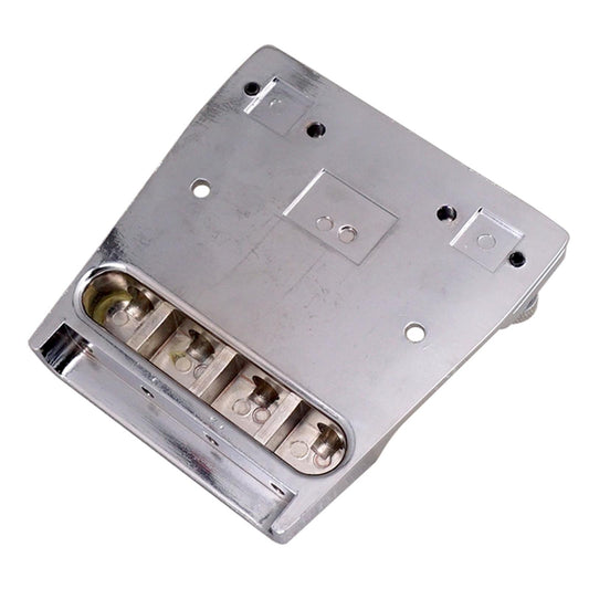 4 String Hard Tail Hardtail Fixed Bass Guitar Bridge Parts Accessory