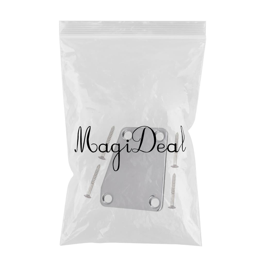 Electric Guitar Chrome Neckplate Fits for ST Electric Guitar Parts Accessory