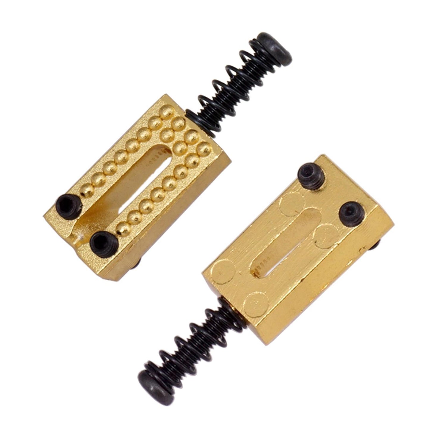 6x Bridge String Saddles Electric Guitar Part Accessory  Golden Black
