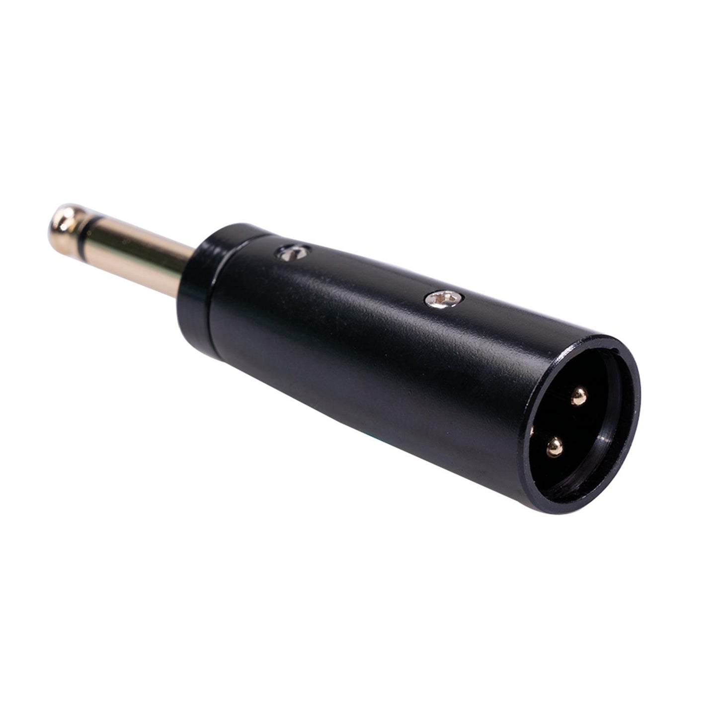 2x 3pin XLR Male to 1/4" 6.35mm Mono Plug Audio Microphone Mic Adapter