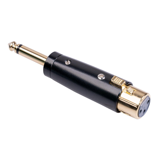 2x 3pin XLR Female to 1/4" 6.35mm Mono Male Audio Cable Microphone Adapter
