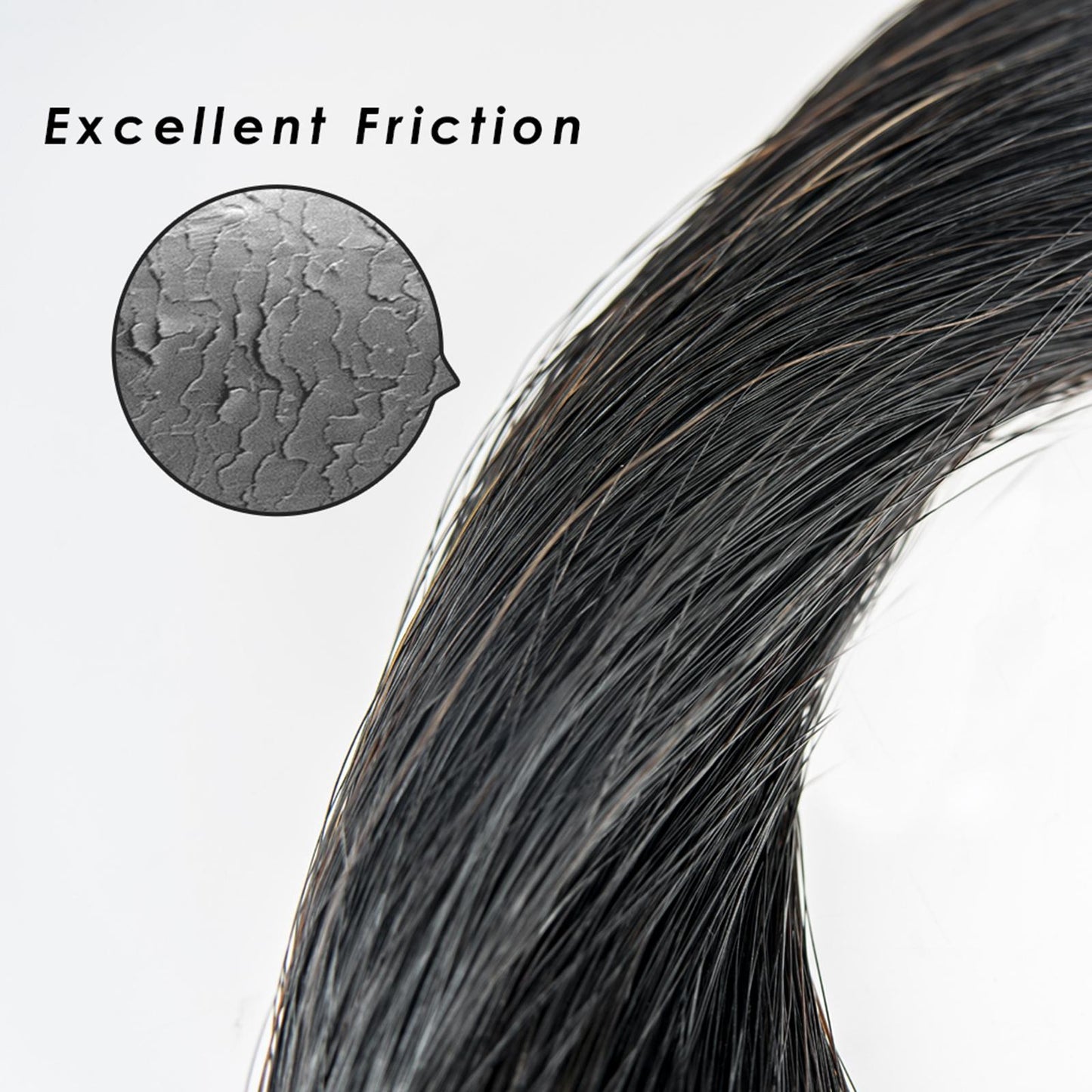 Natural Mongolian Horse Hair Bows for 1/8 Violin Cello Accessories Black