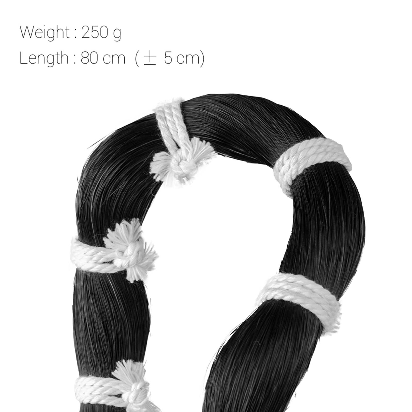 Natural Mongolian Horse Hair Bows for 1/8 Violin Cello Accessories Black