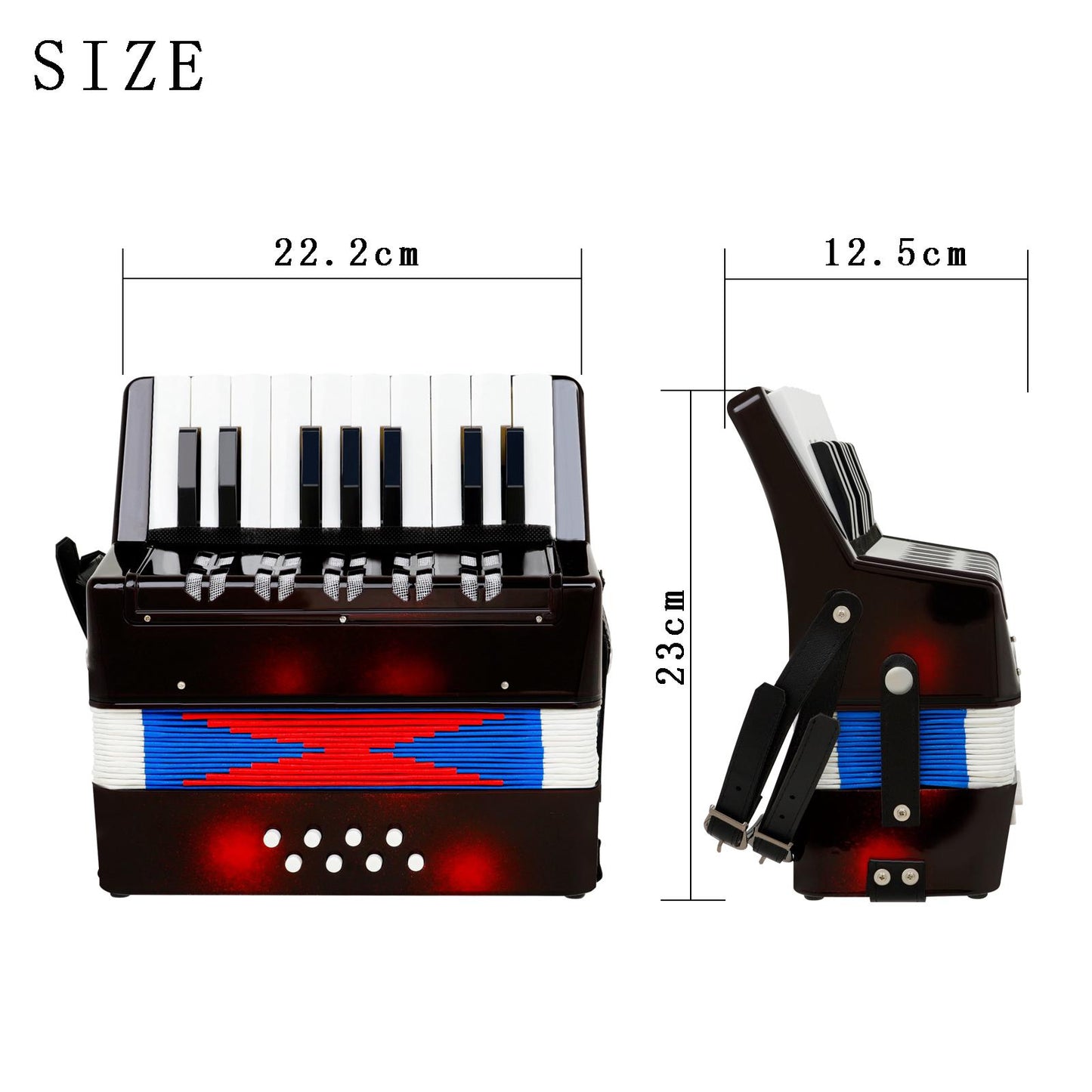 Mini Accordion Kids Educational Musical Instrument Toy for Kids Children