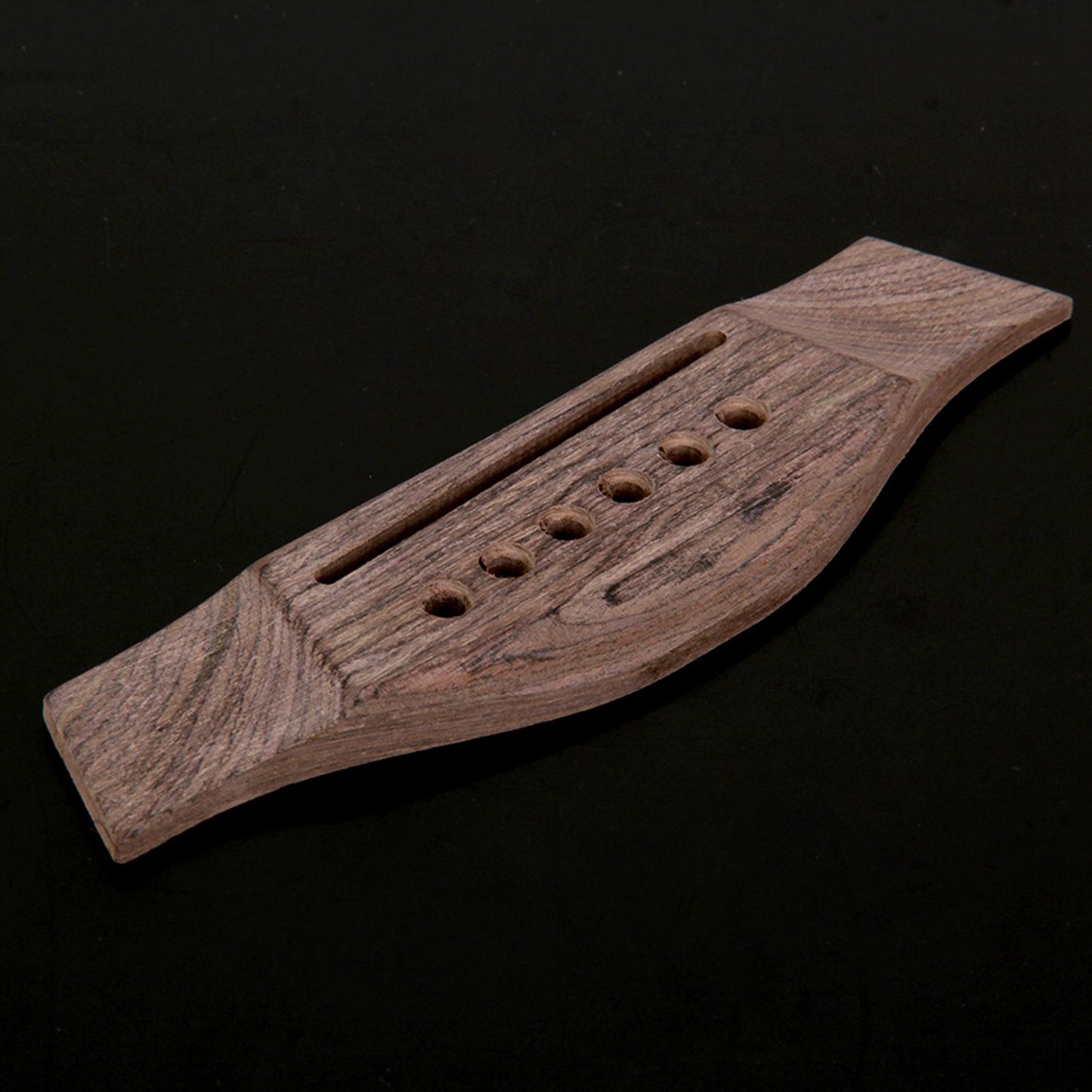 Wooden Acoustic Guitar Bridge with 6 Pins Pegs Nut Saddle Repairing Parts