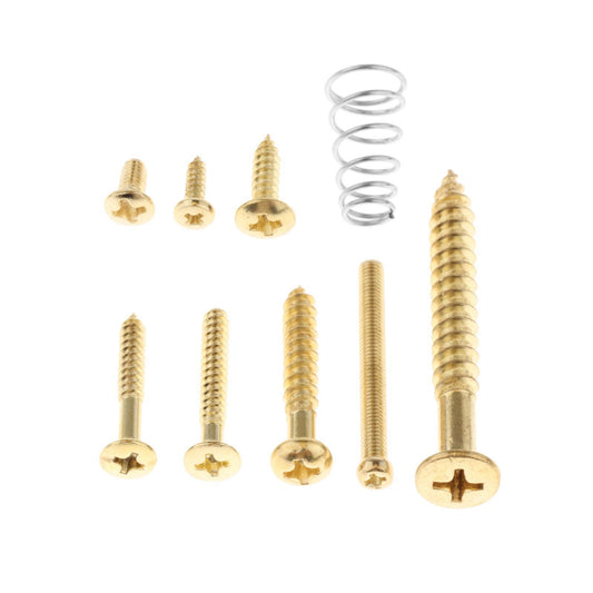 226pcs Electric Guitar Screw Kit for Pickup Switch Neck Plate Buttons Mount gold