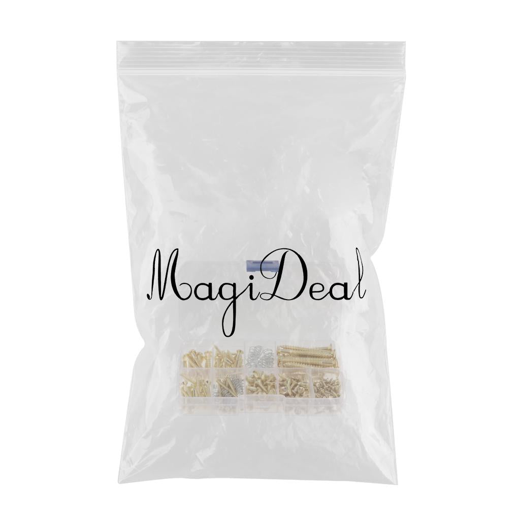 226pcs Electric Guitar Screw Kit for Pickup Switch Neck Plate Buttons Mount gold