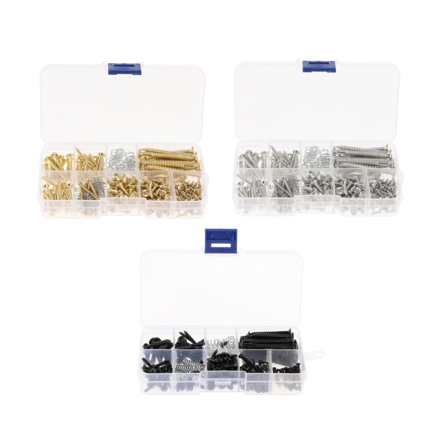226pcs Electric Guitar Screw Kit for Pickup Switch Neck Plate Buttons Mount gold