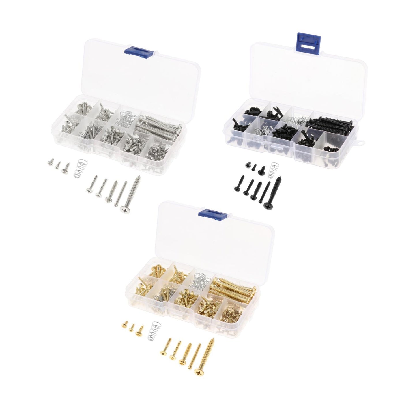 226pcs Electric Guitar Screw Kit for Pickup Switch Neck Plate Buttons Mount gold