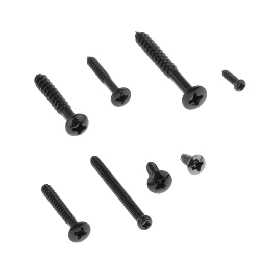 226pcs Electric Guitar Screw Kit for Pickup Switch Neck Plate Buttons Mount black