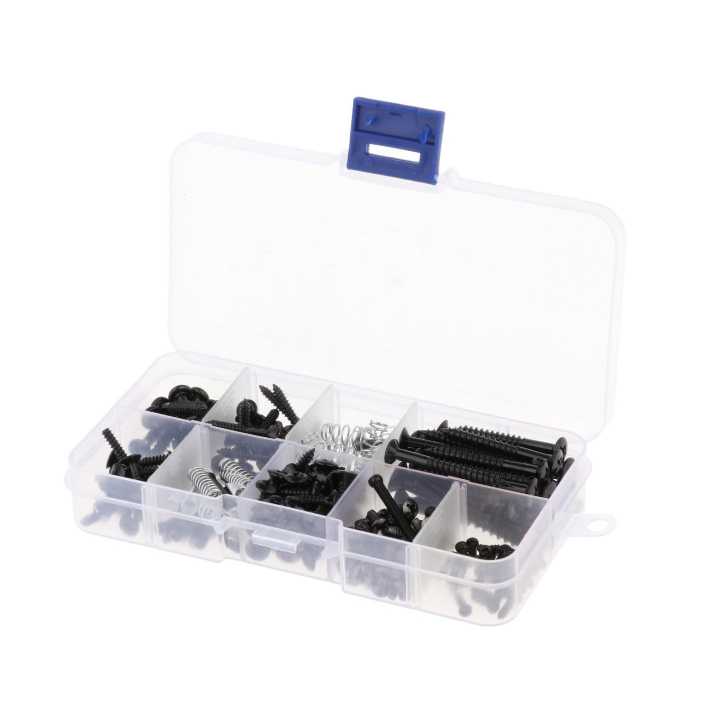 226pcs Electric Guitar Screw Kit for Pickup Switch Neck Plate Buttons Mount black