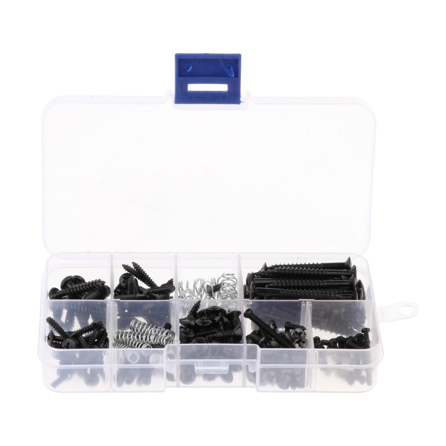 226pcs Electric Guitar Screw Kit for Pickup Switch Neck Plate Buttons Mount black