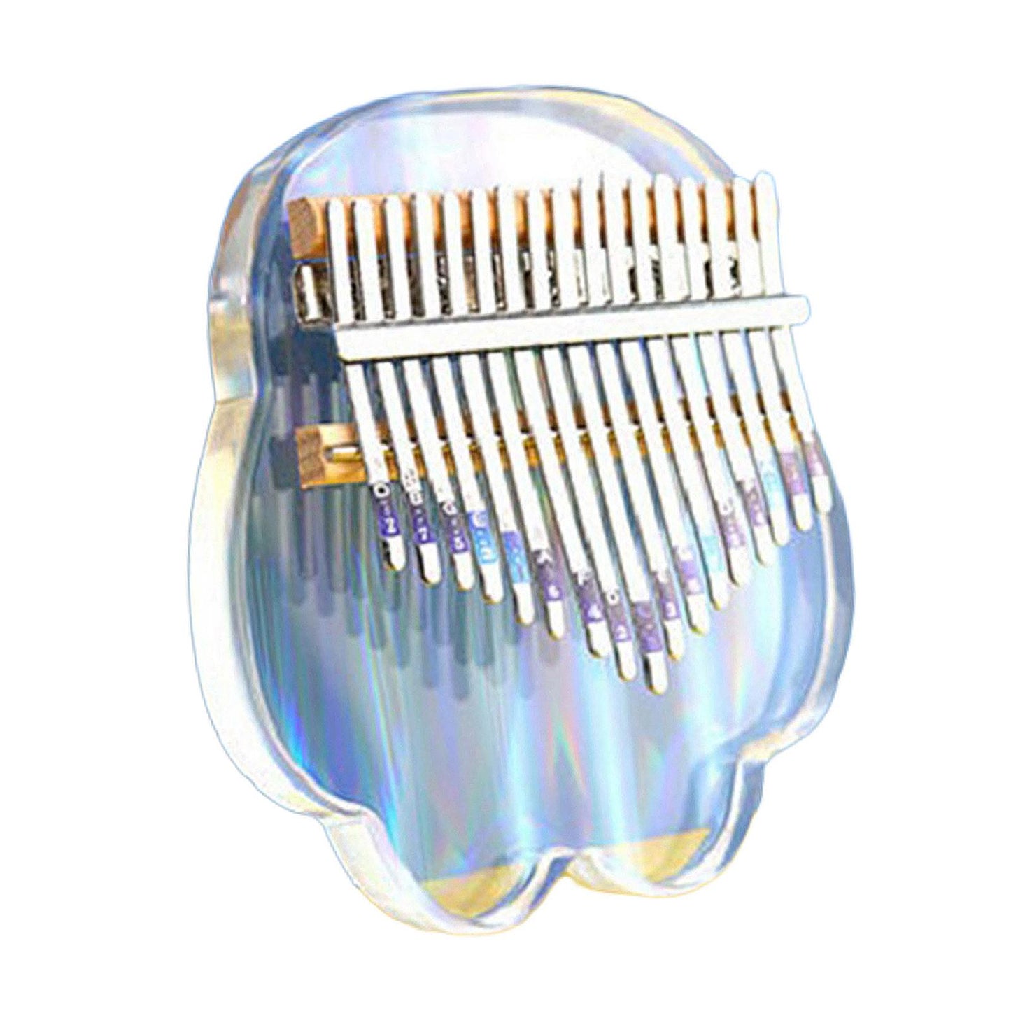 17 Keys Acrylic Kalimba Thumb Piano Finger Mbira for Kids Adults Cat Claw