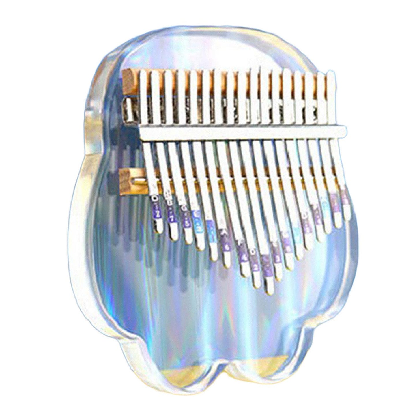 17 Keys Acrylic Kalimba Thumb Piano Finger Mbira for Kids Adults Cat Claw