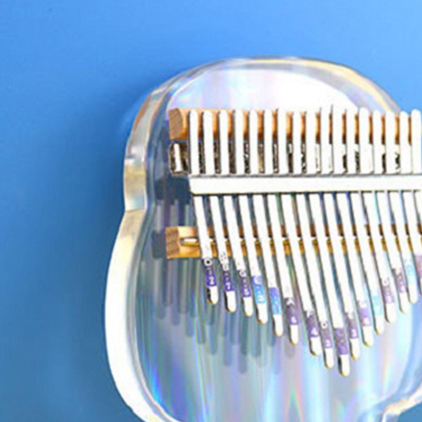 17 Keys Acrylic Kalimba Thumb Piano Finger Mbira for Kids Adults Cat Claw
