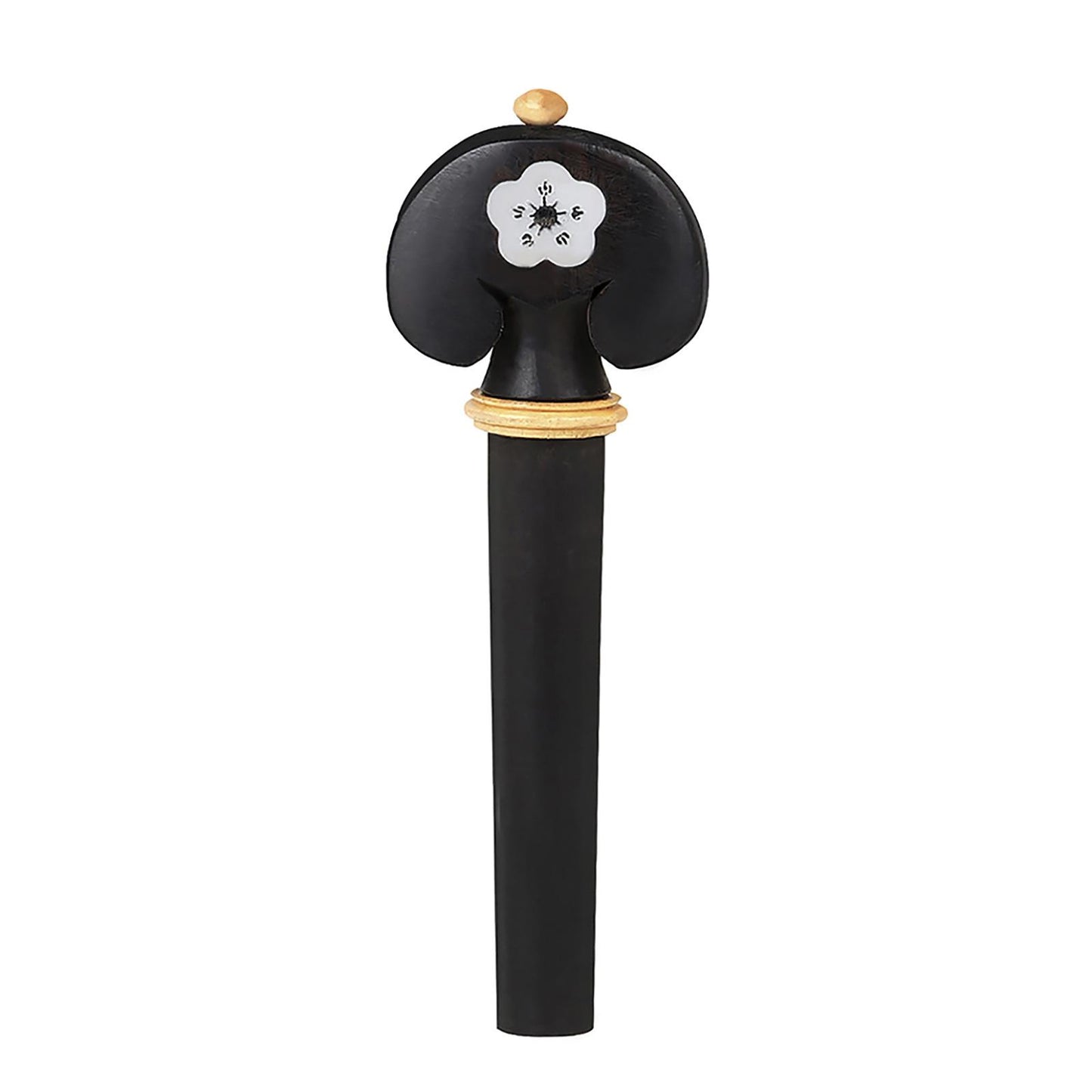 Natural 3/4 4/4 Violin Tuning Pegs Black Carved White Shell Inlay Boxwood