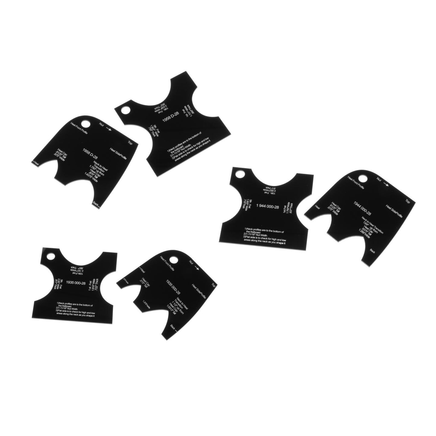 Guitar Neck Mold Template Reference Repair Leveling Luthier 1935 000-28